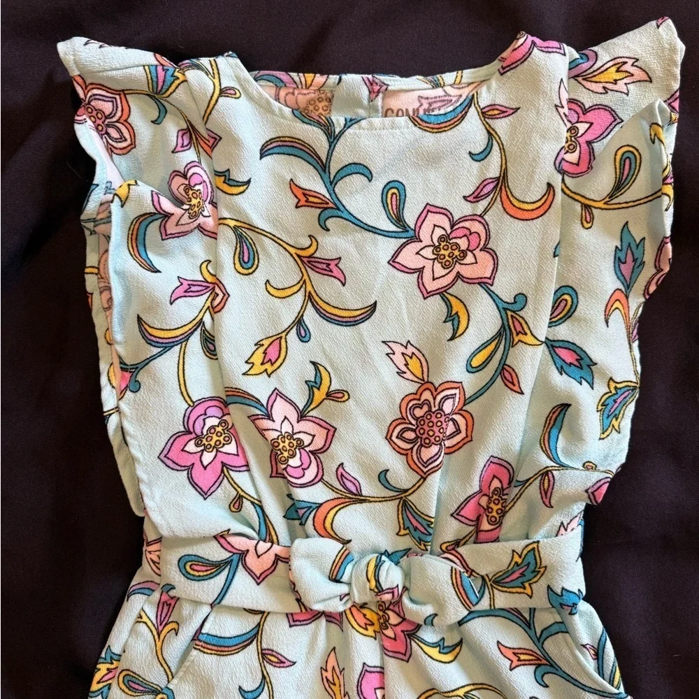 OshKosh B'gosh Floral One Piece - Pink and Blue